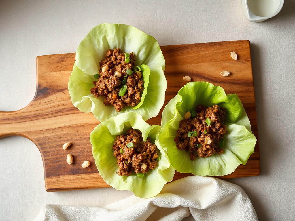 Ginger Beef Lettuce Wraps