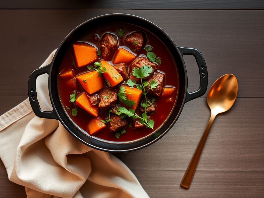 Spiced Beef and Sweet Potato Stew