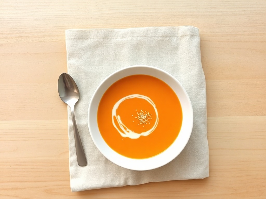 Silky Carrot and Ginger Soup with Coconut Milk