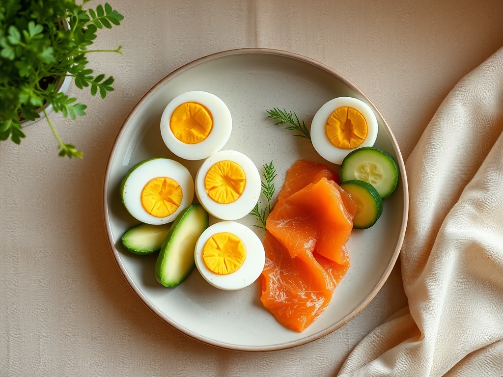 Ten-Minute Salmon and Avocado Plate