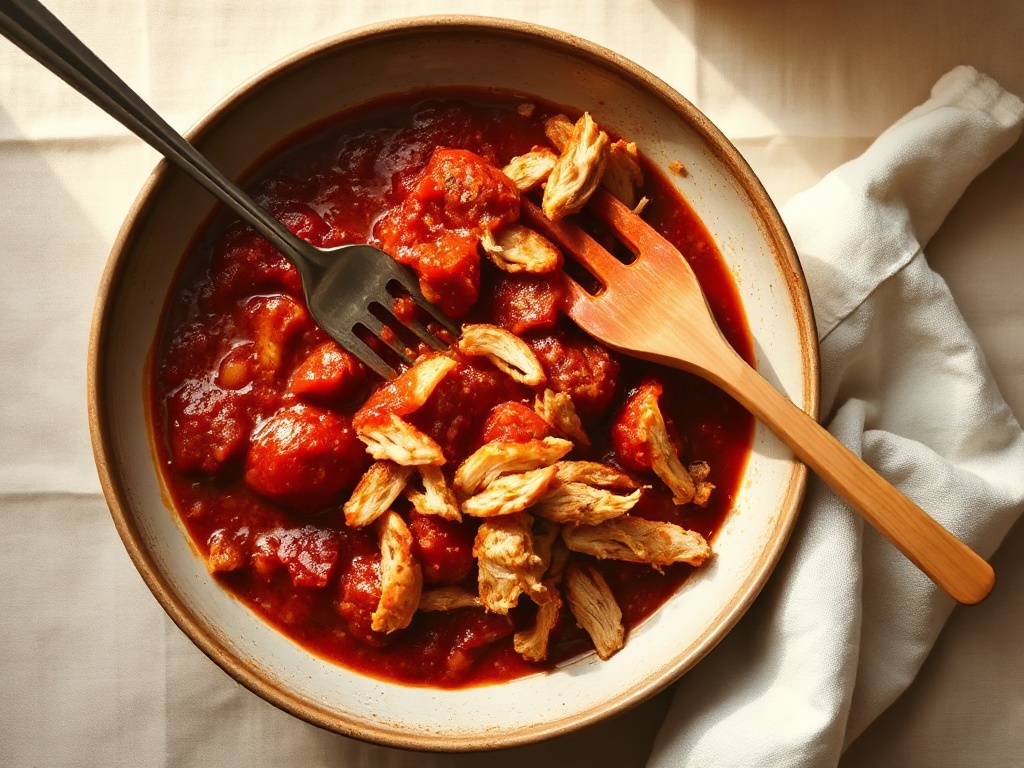 Slow-Cooker Pulled Paprika Chicken