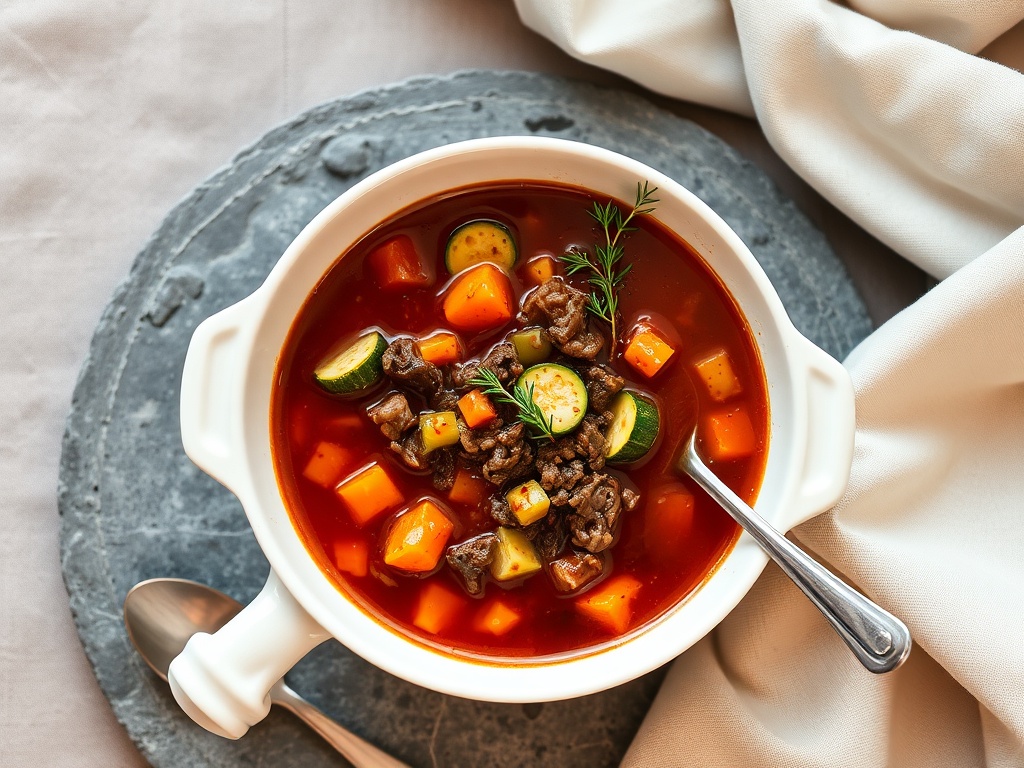 Smoky Beef and Vegetable Soup