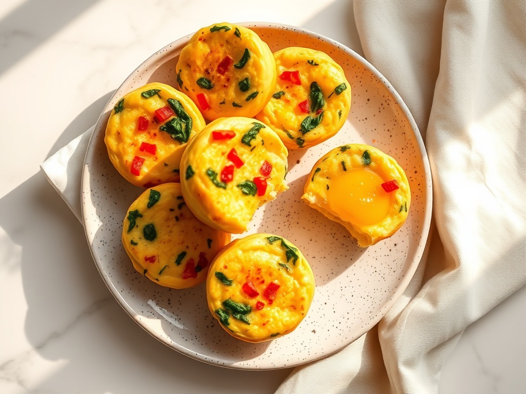 Grab-and-Go Spinach and Feta Egg Cups