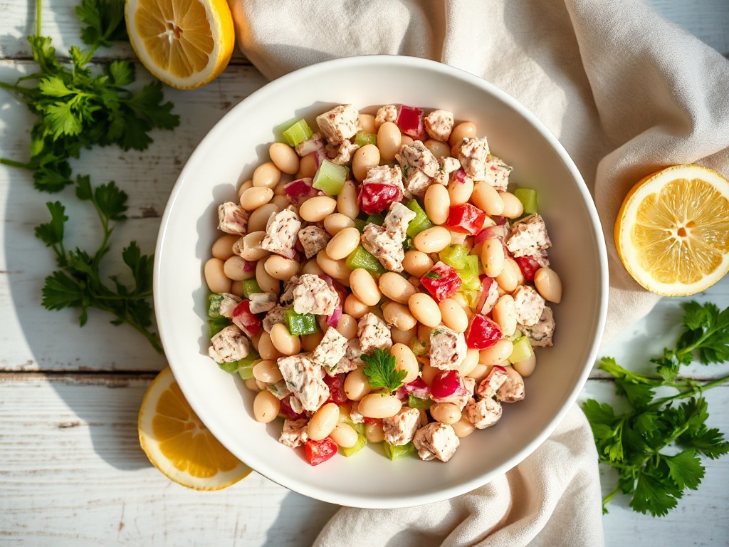 Lemony Tuna and White Bean Salad